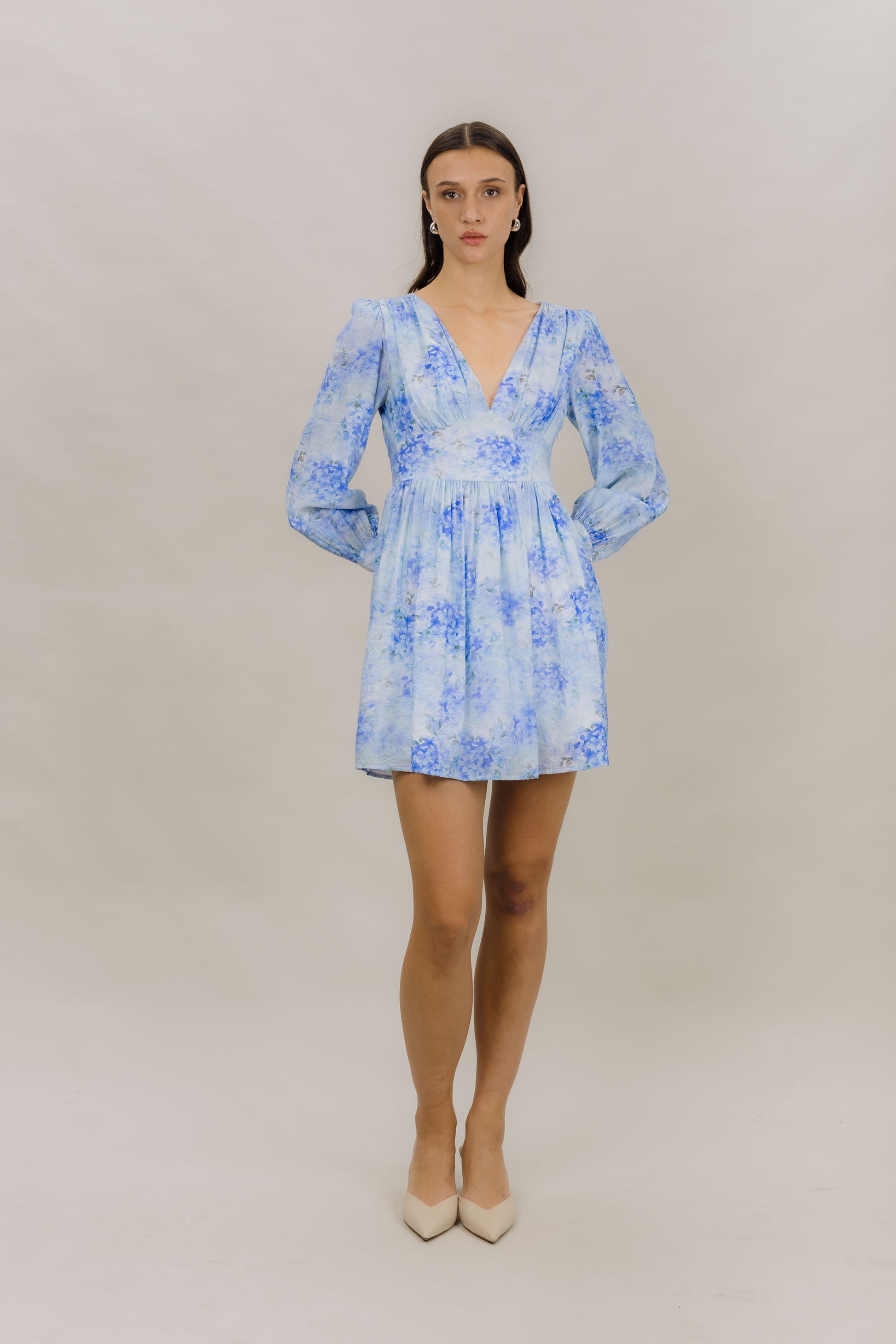 Urban Pioneers Female Sasha Dress DRESS BLUE FLOWER AOP