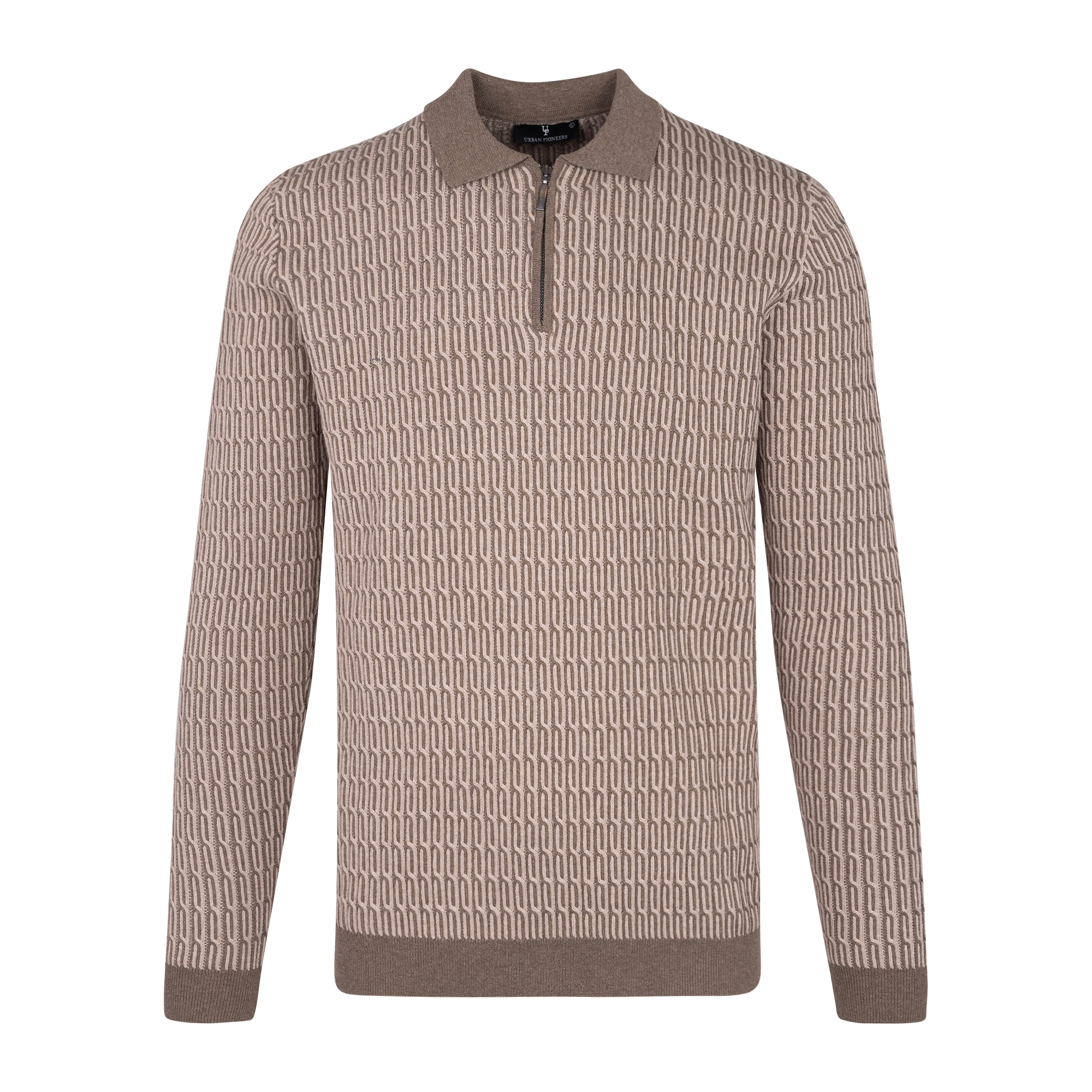 Urban Pioneers Male South Half-zip SWEATER BROWN