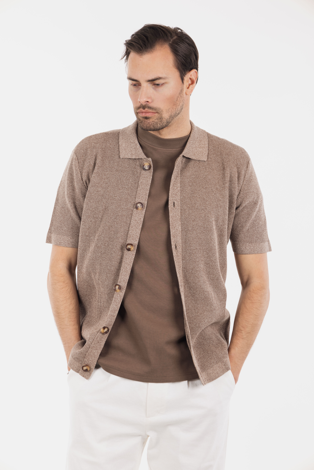 Urban Pioneers Male Star Shirt SHIRT BROWN TWILL