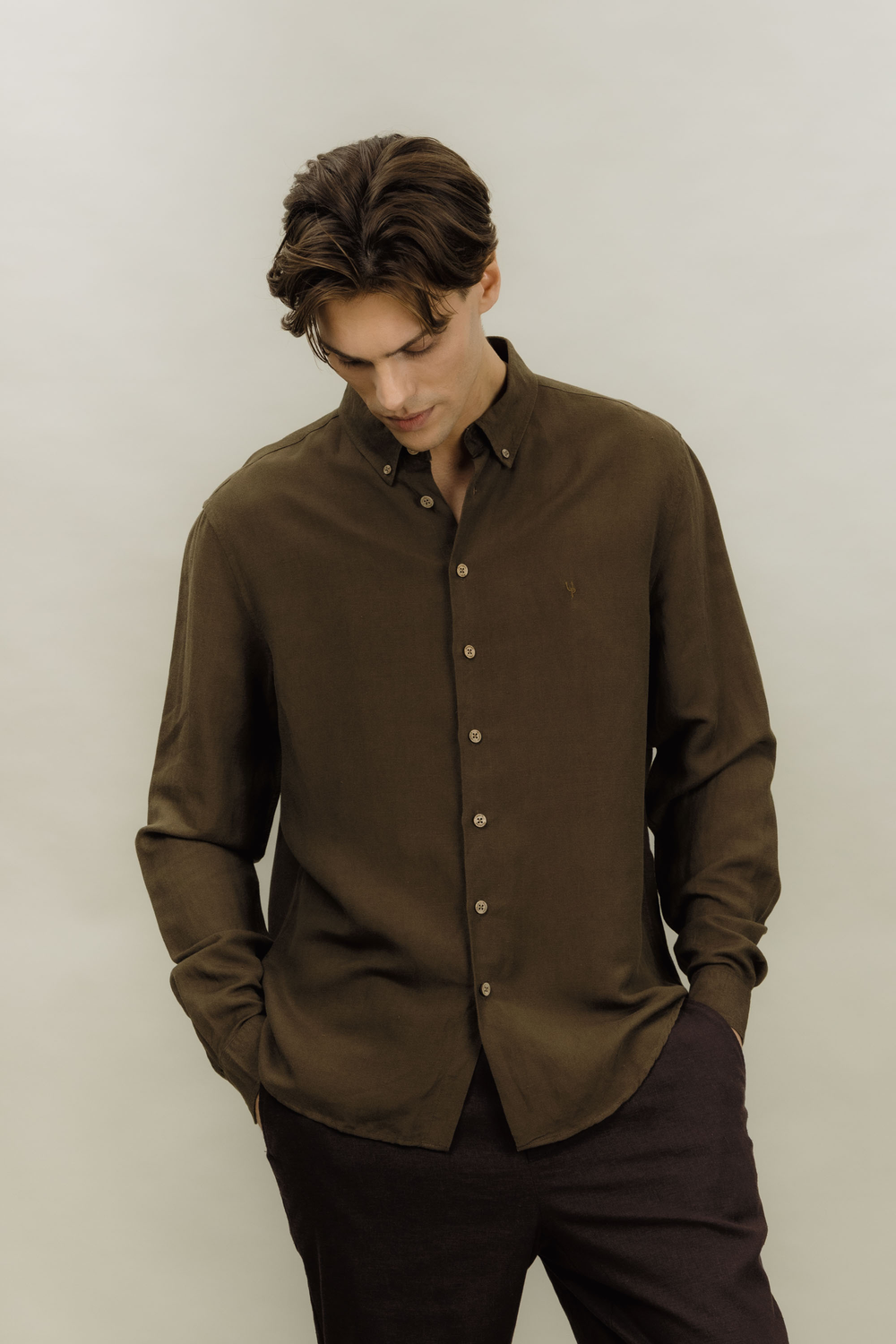 Urban Pioneers Male Stephan LS Shirt SHIRT AFTER DARK
