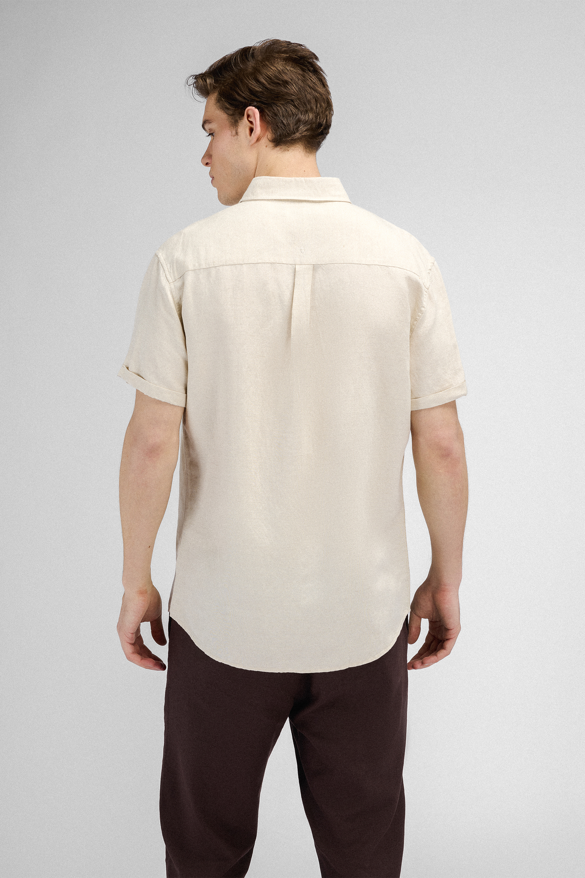 Urban Pioneers Male Stephan SS Shirt SS SHIRT SAND MELANGE