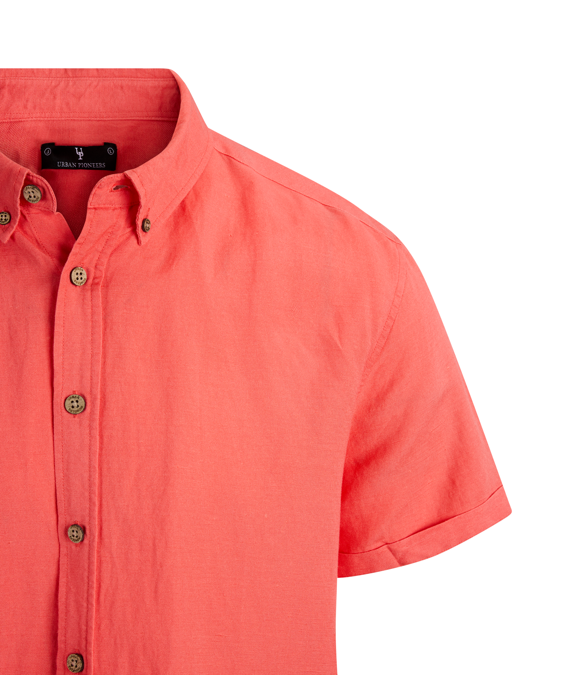 Urban Pioneers Male Stephan SS Shirt SS SHIRT WASHED RED