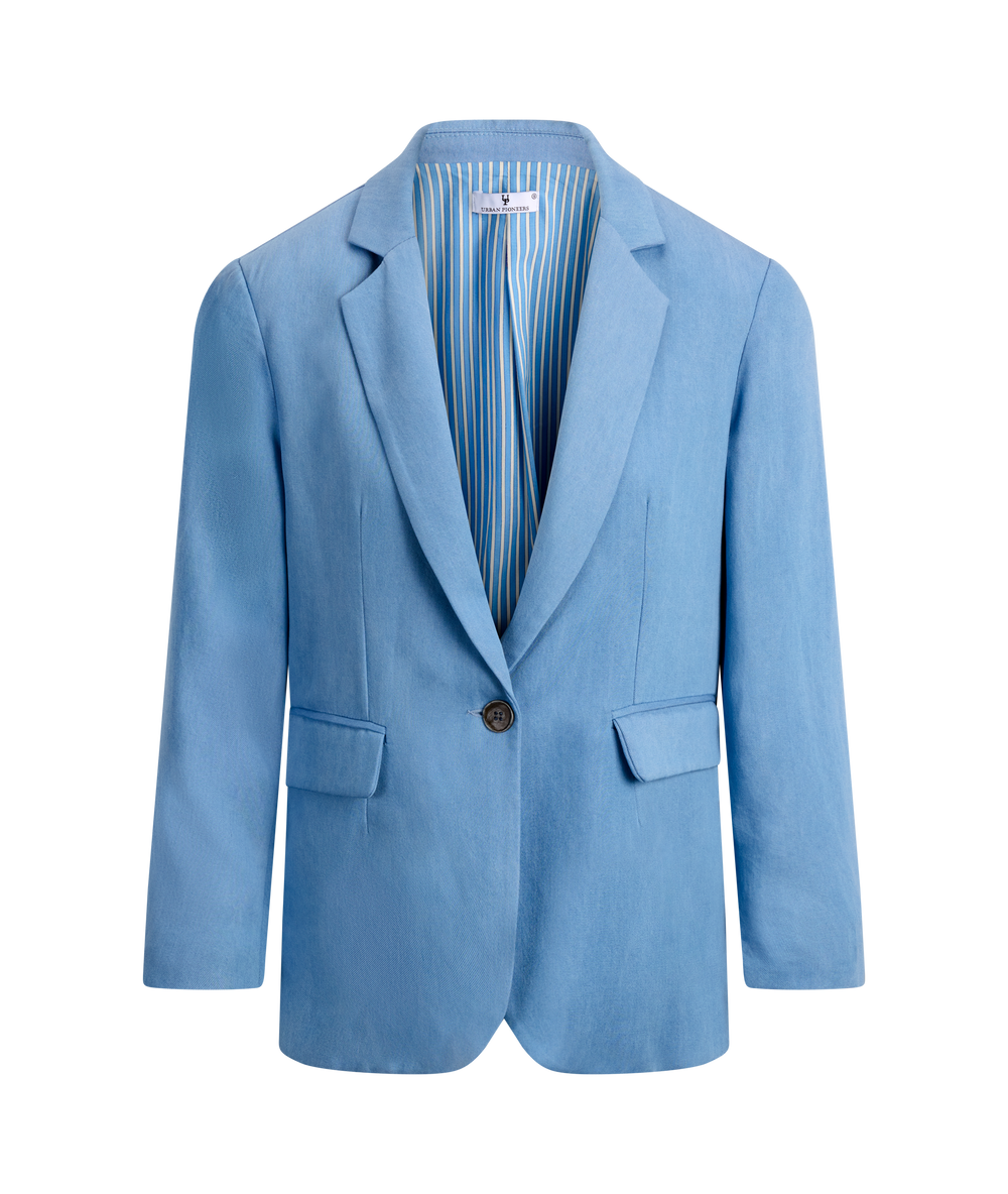 Urban Pioneers Female Tharia Blazer BLAZER LIGHT BLUE