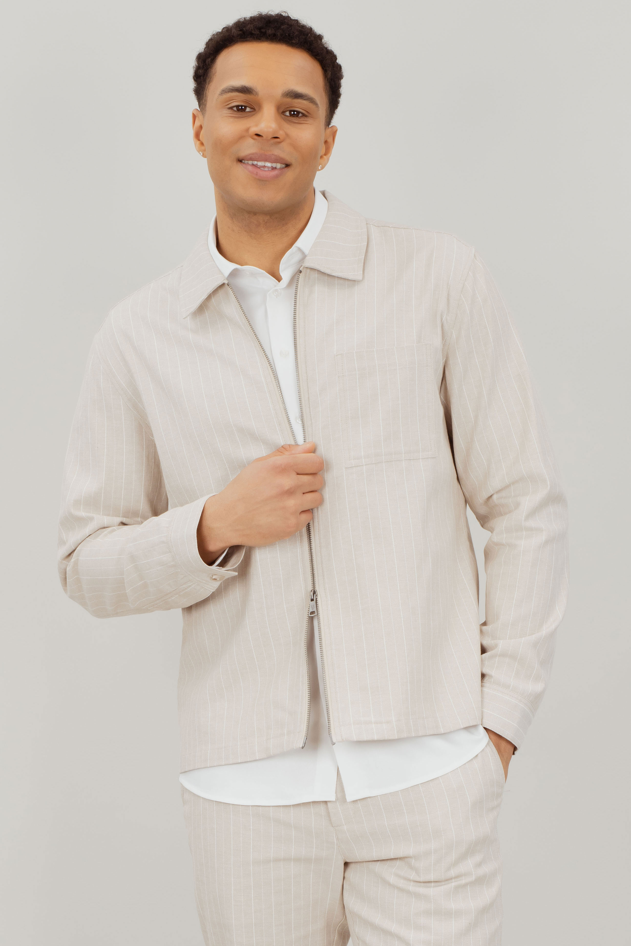 Urban Pioneers Male Theodor Overshirt SHIRT SAND
