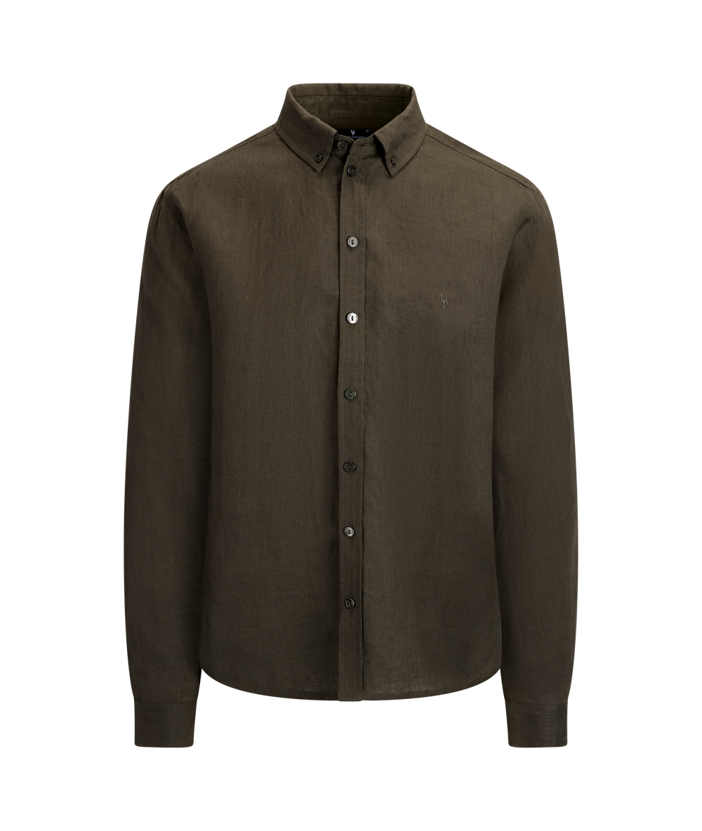 Urban Pioneers Male Thomas LS Shirt SHIRT FOREST NIGHT