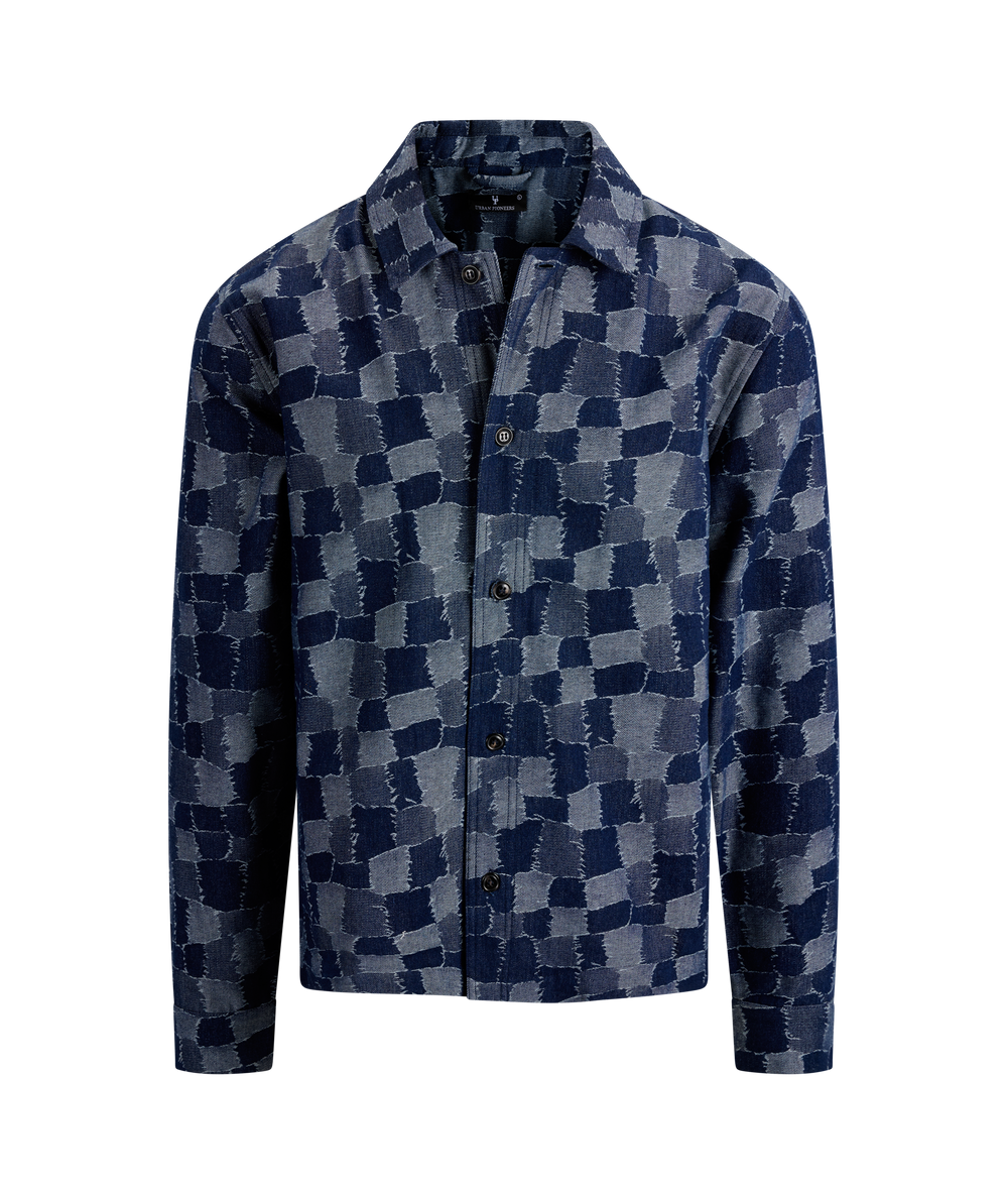 Urban Pioneers Male Tiberio Overshirt OVERSHIRT DARK DENIM