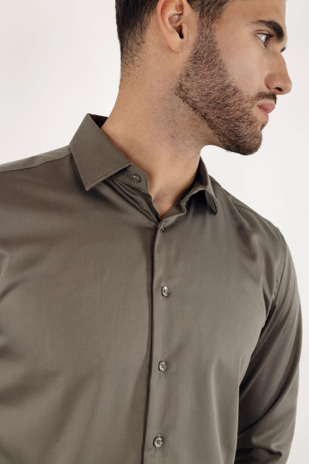 Urban Pioneers Male Totti LS Shirt SHIRT OLIVE
