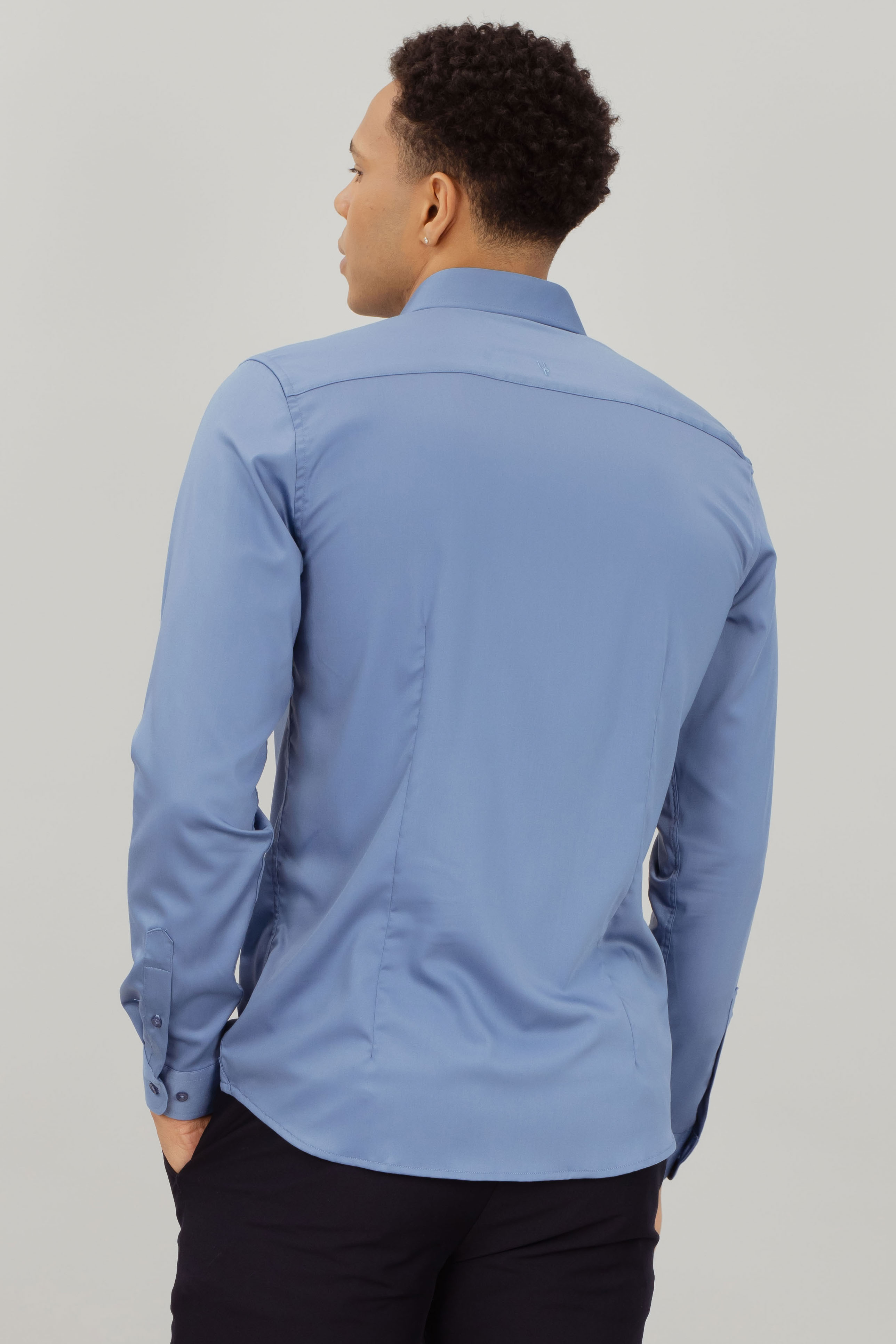 Urban Pioneers Male Totti LS Shirt SHIRT MOONLIGHT BLUE