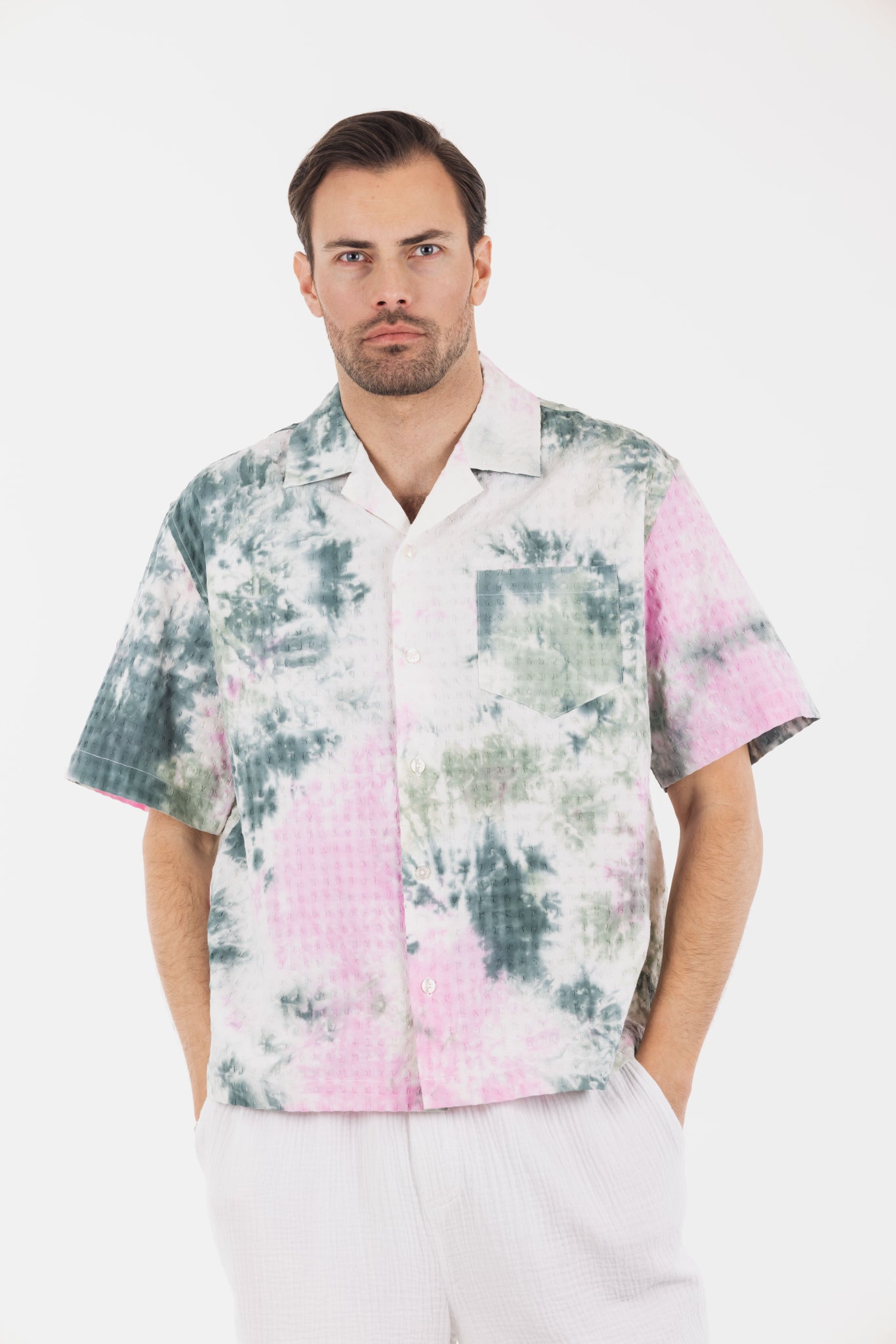 Urban Pioneers Male Venzal Shirt SHIRT GREEN AOP