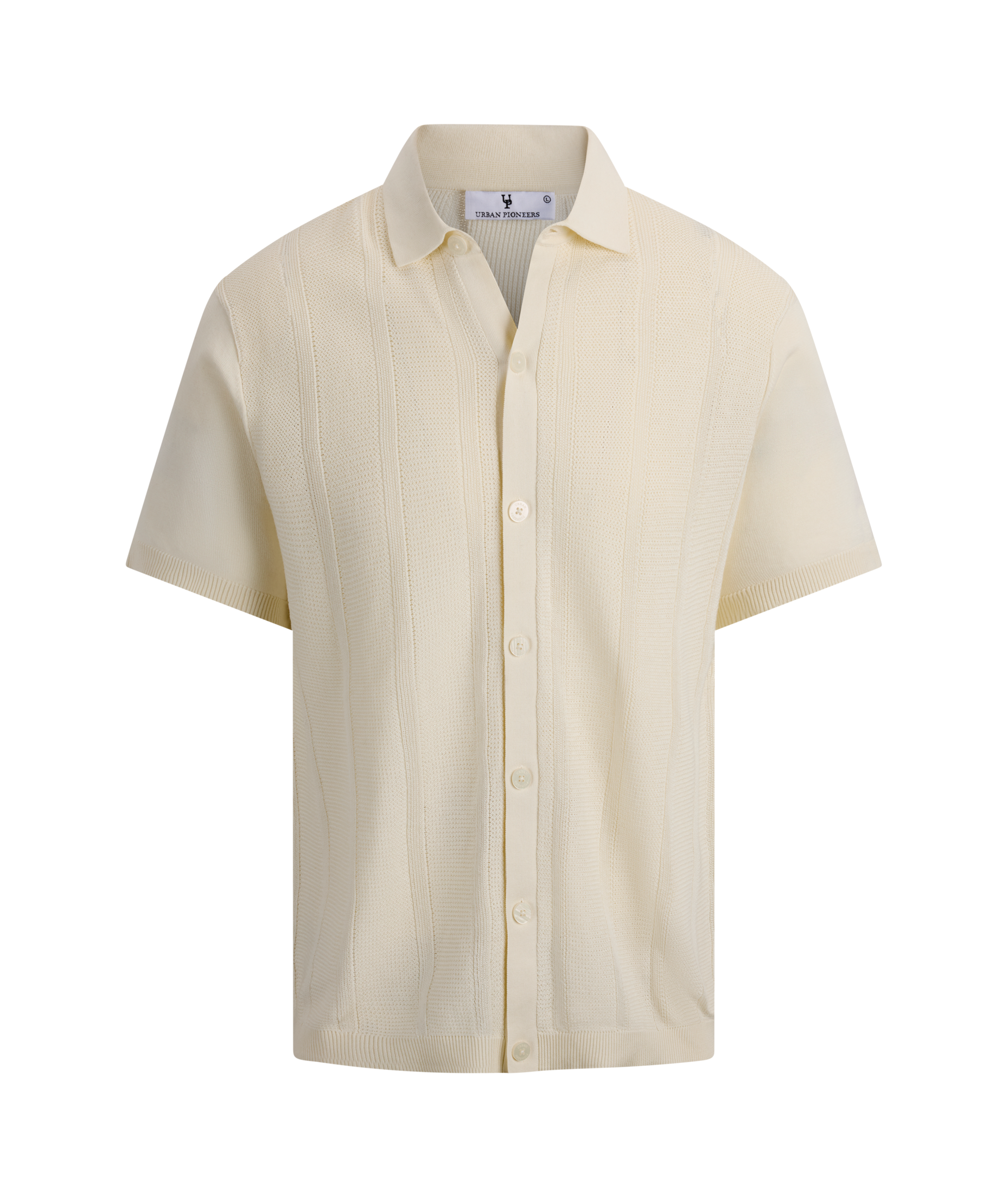 Urban Pioneers Male Vincent SS Shirt SS SHIRT CREAM