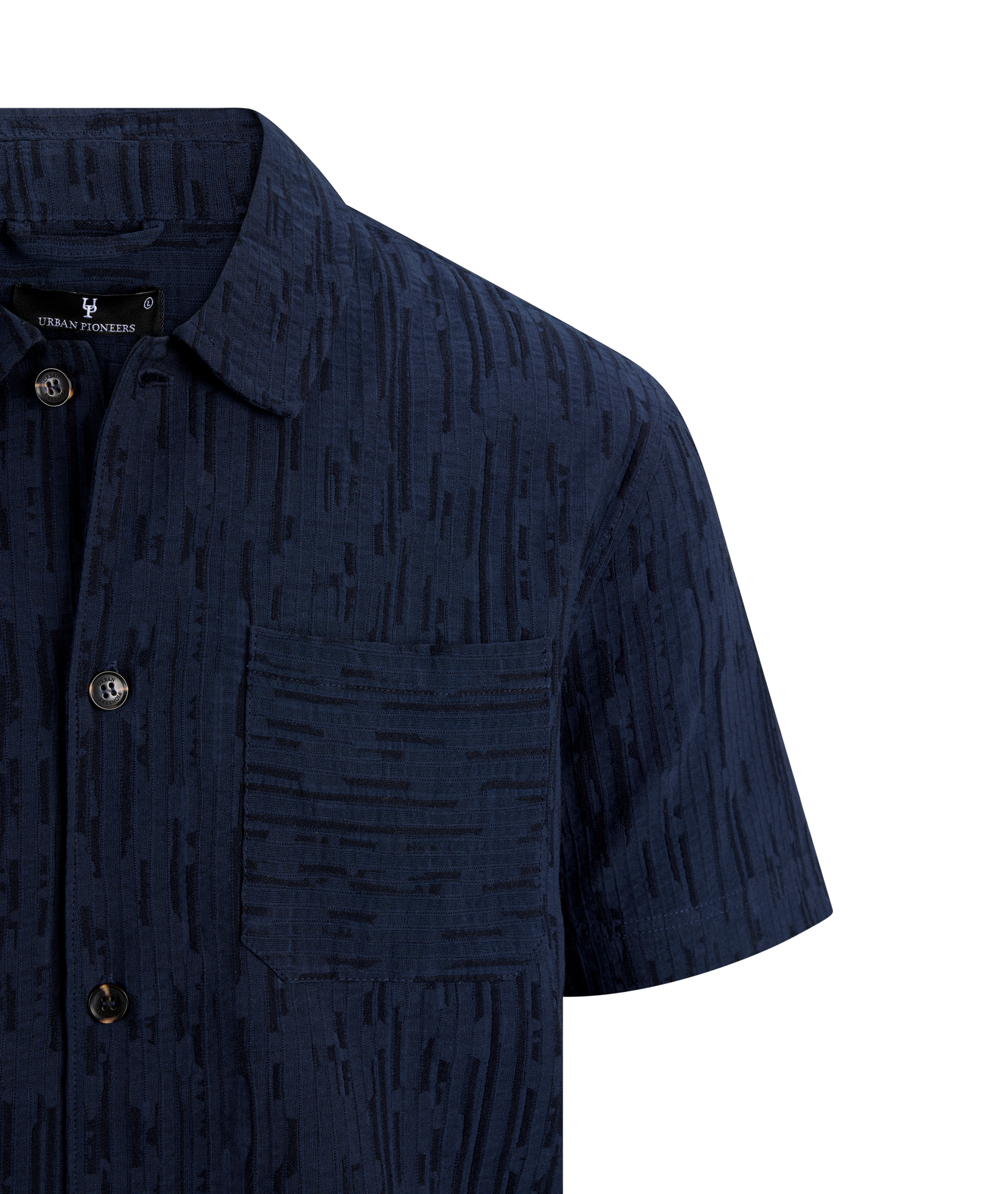Urban Pioneers Male Vito SS shirt SS SHIRT DARK NAVY