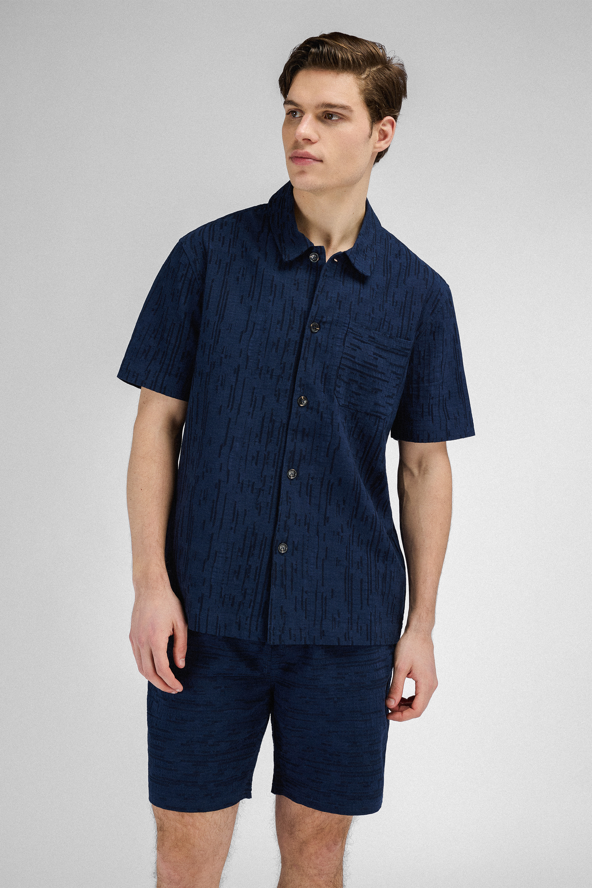 Urban Pioneers Male Vito SS shirt SS SHIRT DARK NAVY