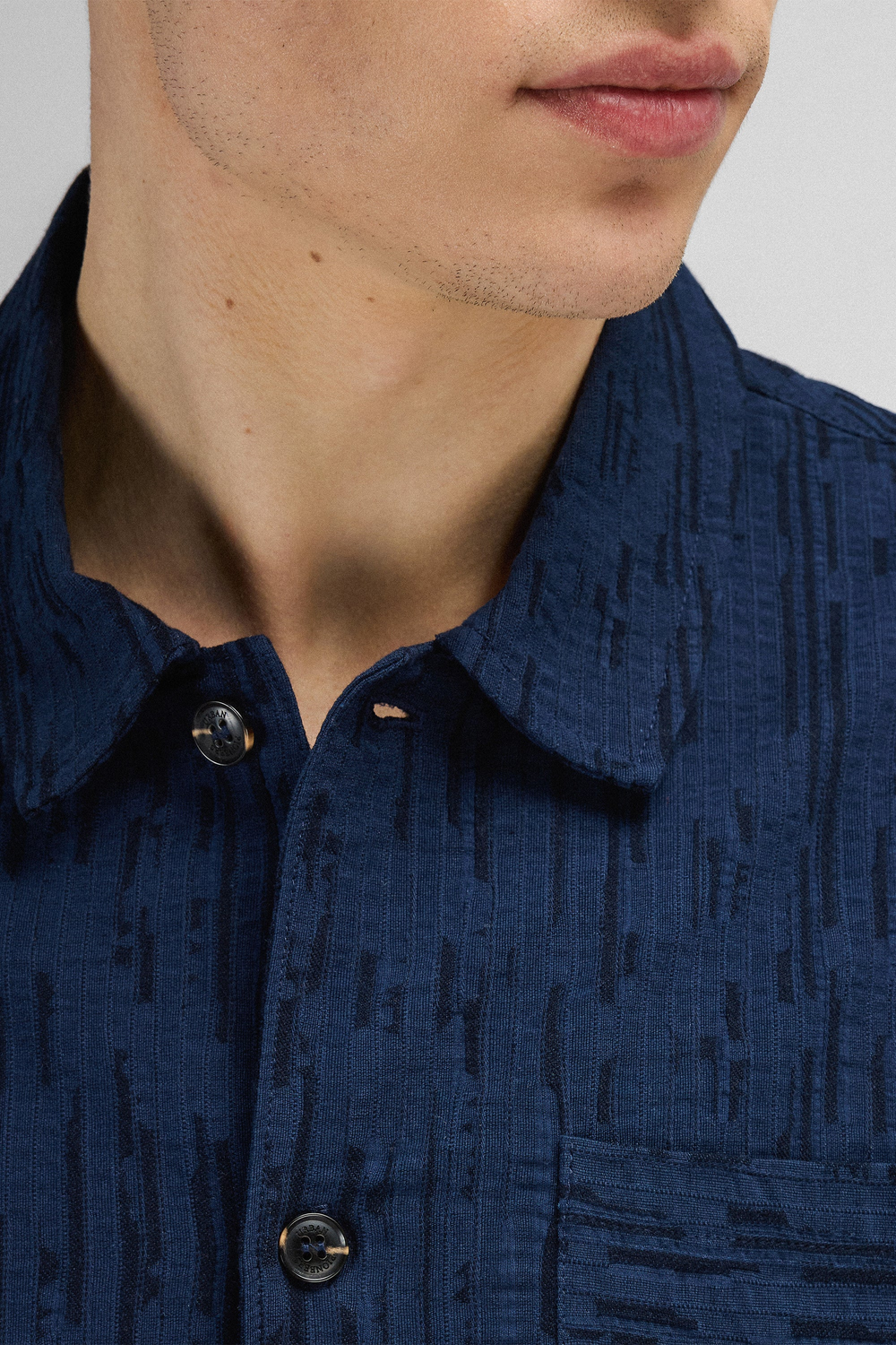 Urban Pioneers Male Vito SS shirt SS SHIRT DARK NAVY