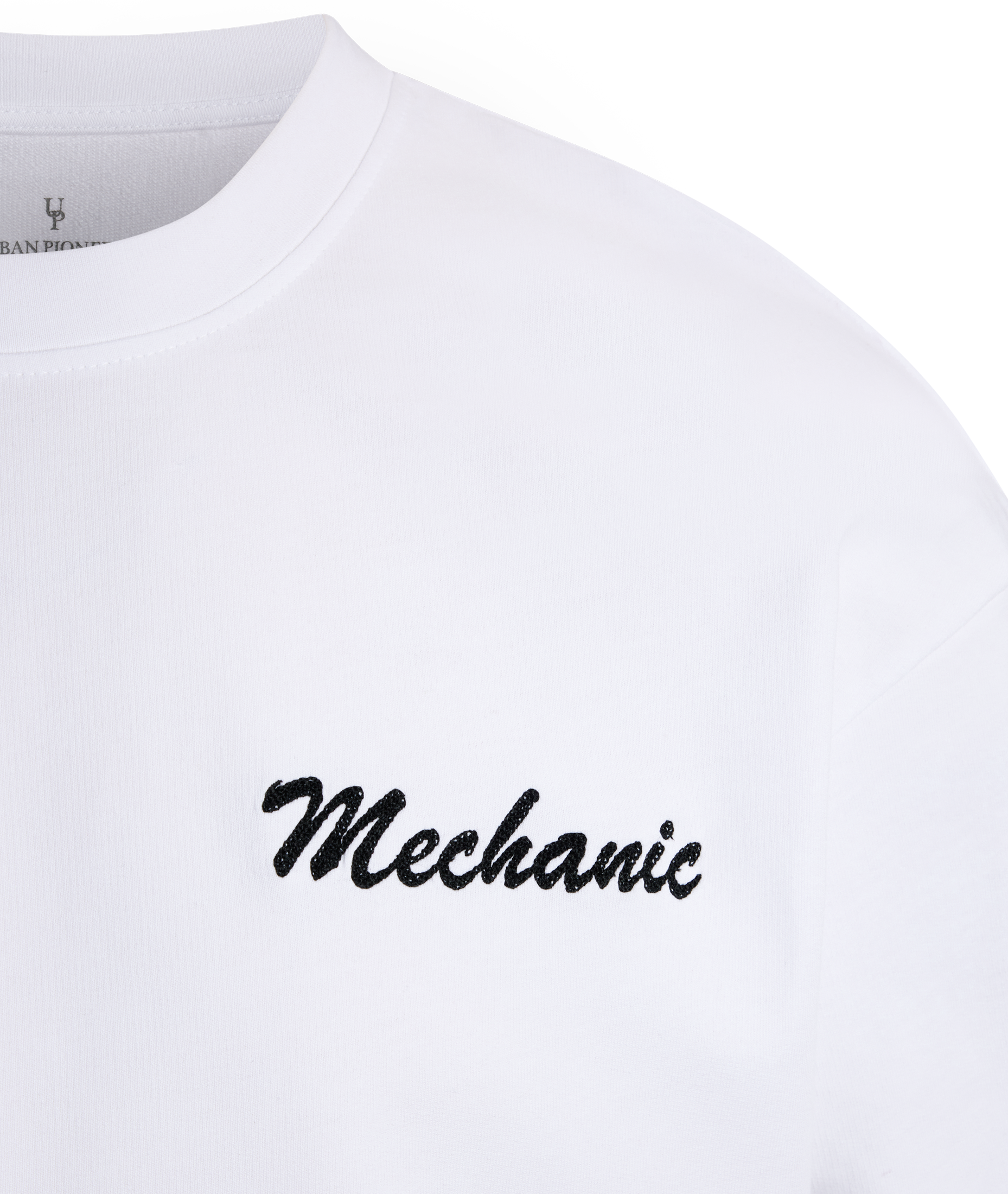 Urban Pioneers Male Wheels Tee T-SHIRT WHITE MECHANIC