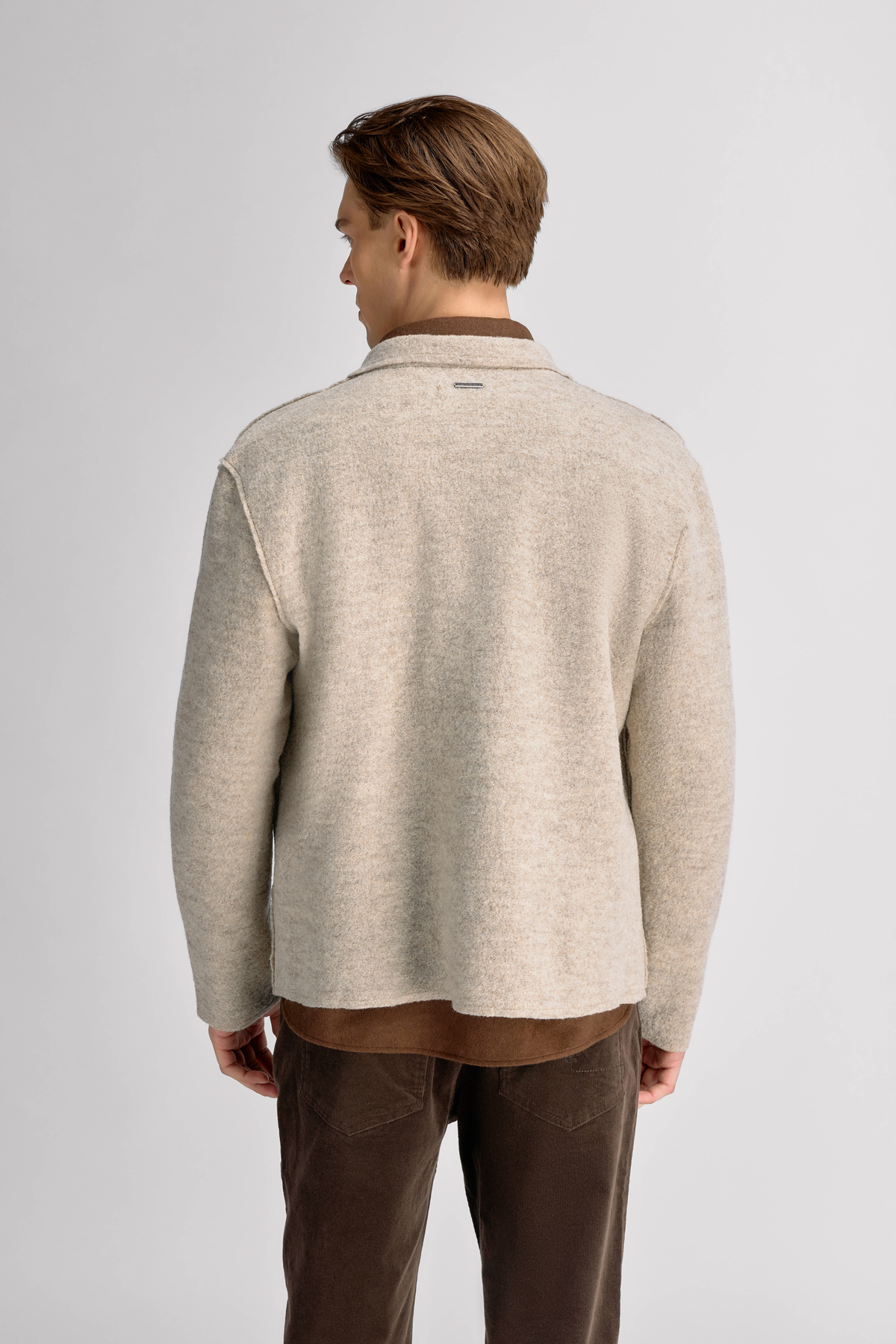 Urban Pioneers Male Zeno Wool shirt OVERSHIRT LIGHT SAND